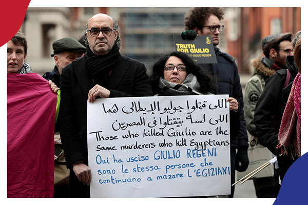 بزعم عدم علمهم: إيطاليا توقف محاكمة الضباط المتهمين بقتل ريجيني!